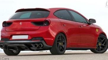 Ferrari berlina base Alfa Romeo Giulietta render