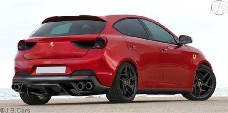 Ferrari berlina base Alfa Romeo Giulietta render
