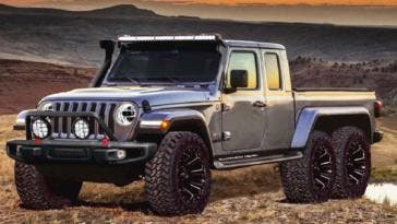 Jeep Gladiator 6×6 render