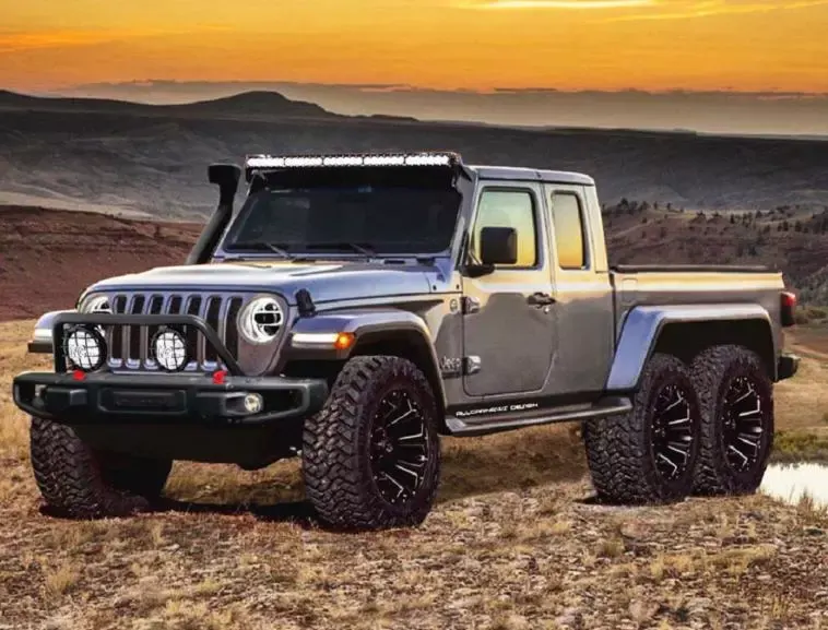 Jeep Gladiator 6×6 render