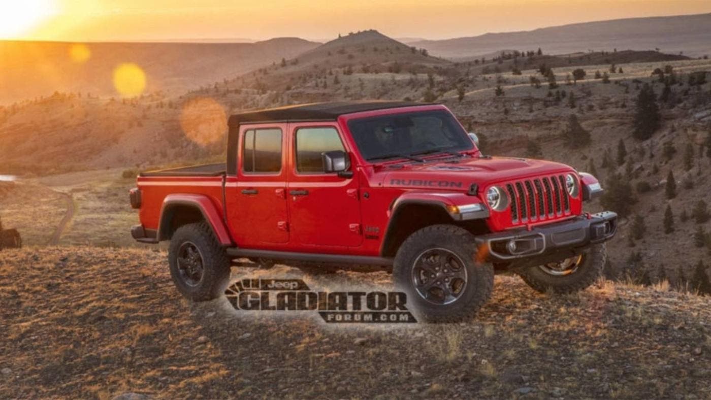 Jeep Gladiator 6×6 render