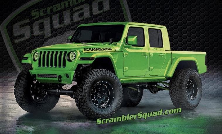 Jeep Gladiator nuovi render