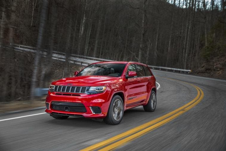 Jeep Grand Cherokee SRT 2018 e Trackhawk richiamo esemplari