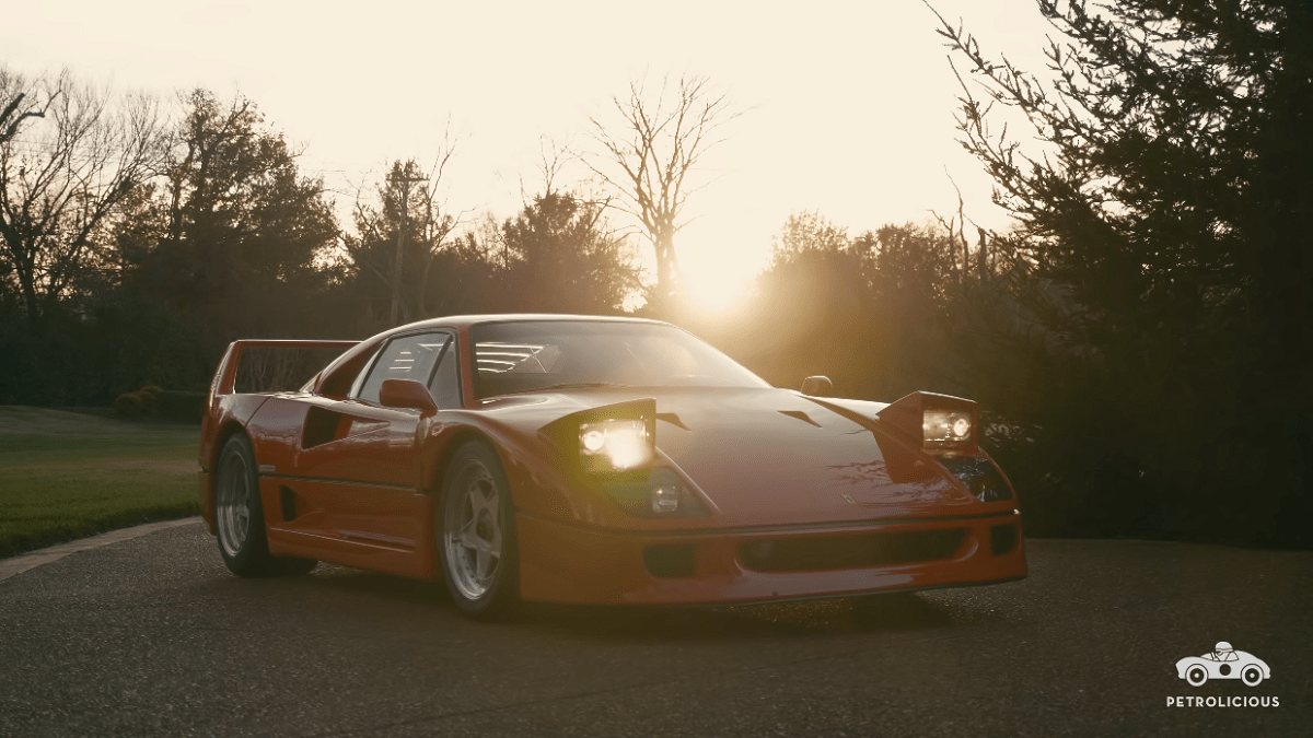 Ferrari F40 Petrolicious video