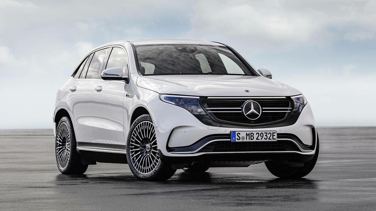 Mercedes EQC Elettrica Bianca Anteriore