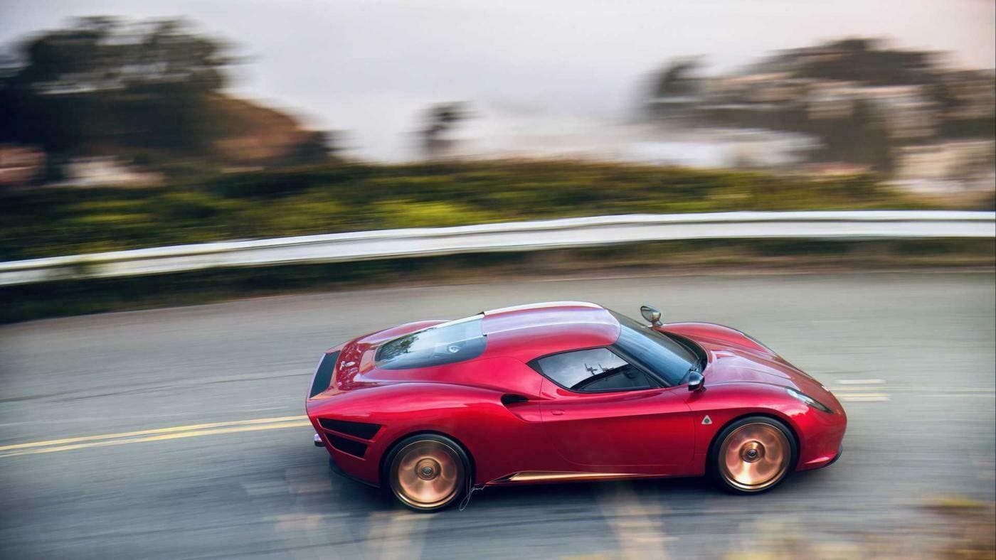 Alfa Romeo 4C retrò render