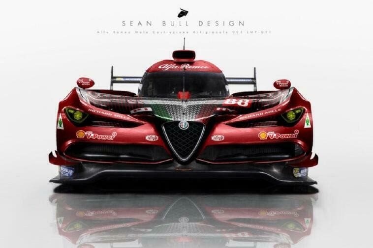 Alfa Romeo LMP1 render super sportiva