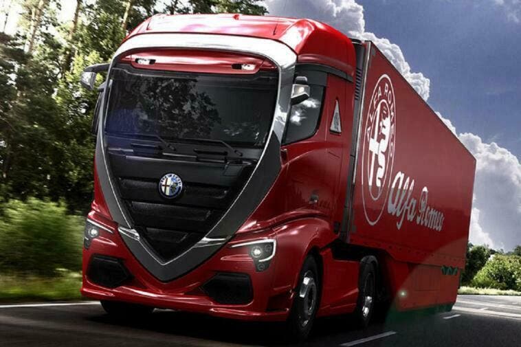 Alfa Romeo camion render