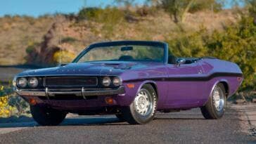 Dodge Challenger R/T Cabrio 1970 viola asta