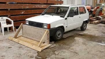 Fiat Panda spazzaneve fai-da-te