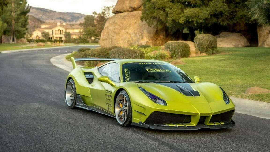 Ferrari 488 GTB Misha Designs crea una versione completamente in verde lime ClubAlfa.it