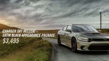 Dodge Charger SRT Hellcat pacchetto Satin Black
