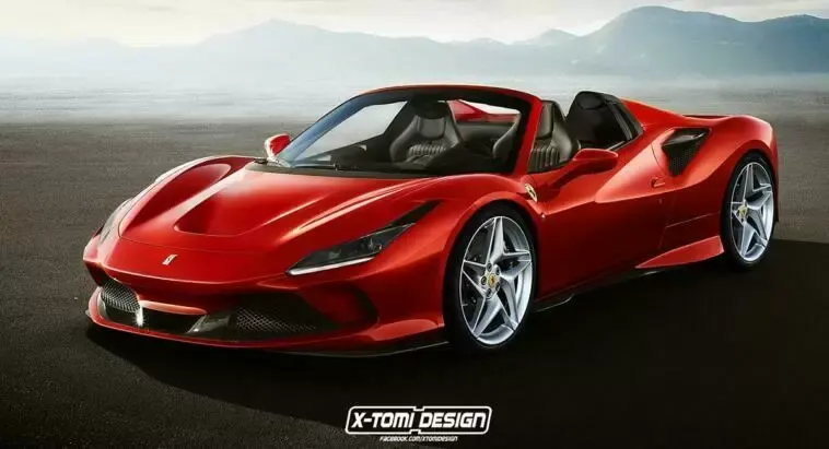 Ferrari F8 Tributo Spider render