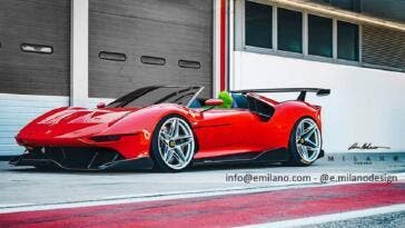 Ferrari P80/C Spider render