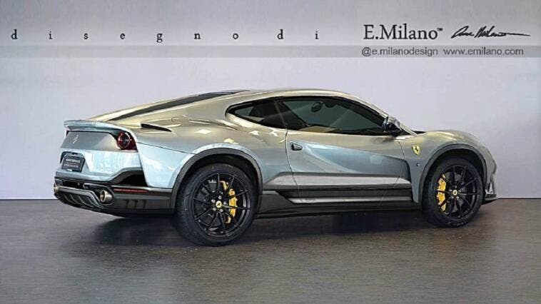Ferrari Purosangue render E. Milano