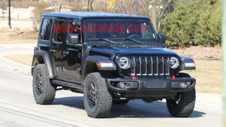 Jeep Wrangler PHEV prototipo scatti spia