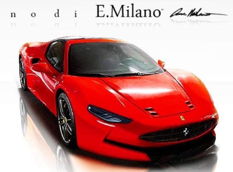 Nuova Ferrari Dino E. Milano render