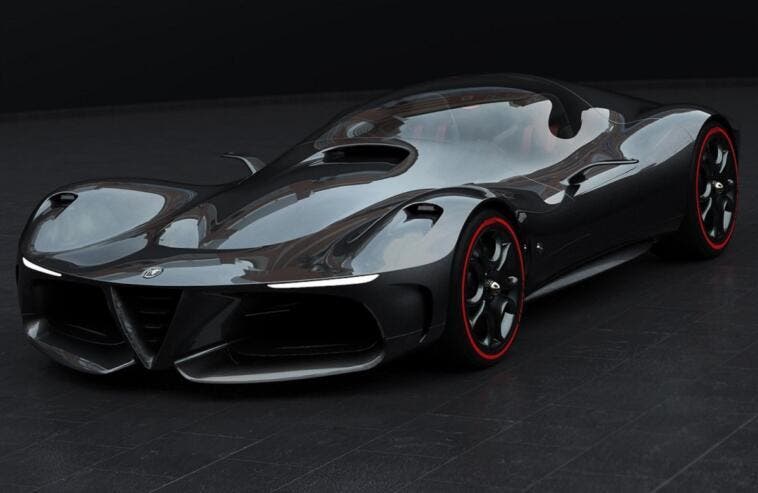 Alfa Romeo Gtl Evo concept Supercar render