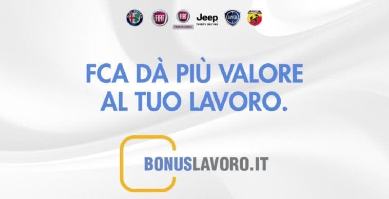 FCA Bonus Lavoro aprile