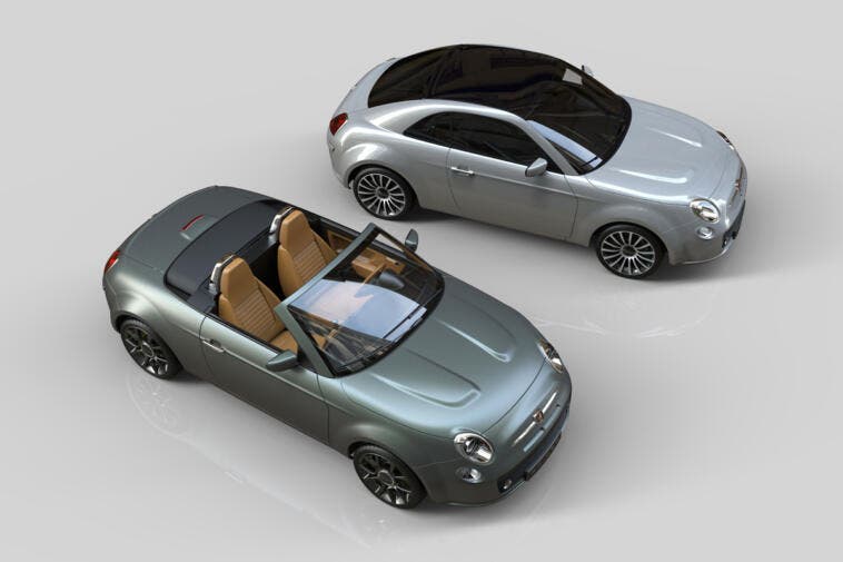 Fiat 500 Spider Coupé render