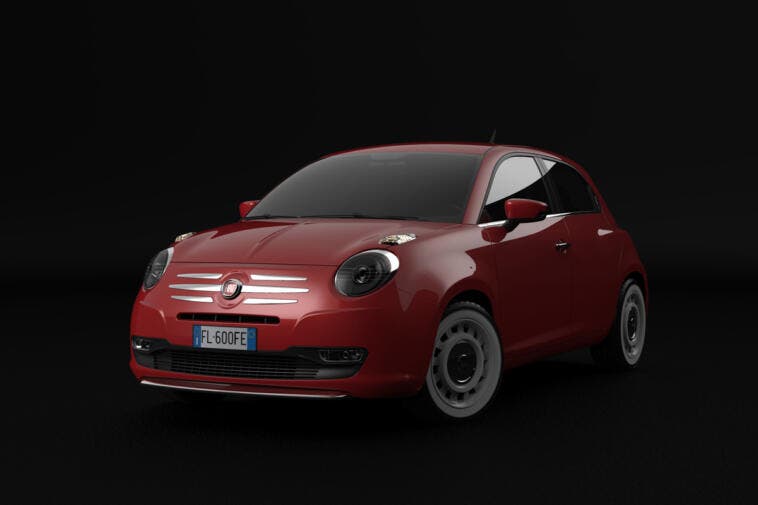 Fiat 600 moderna render