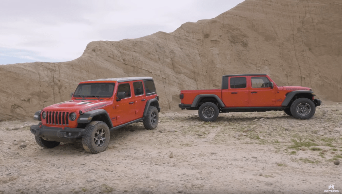 Jeep Gladiator vs Wrangler confronto video
