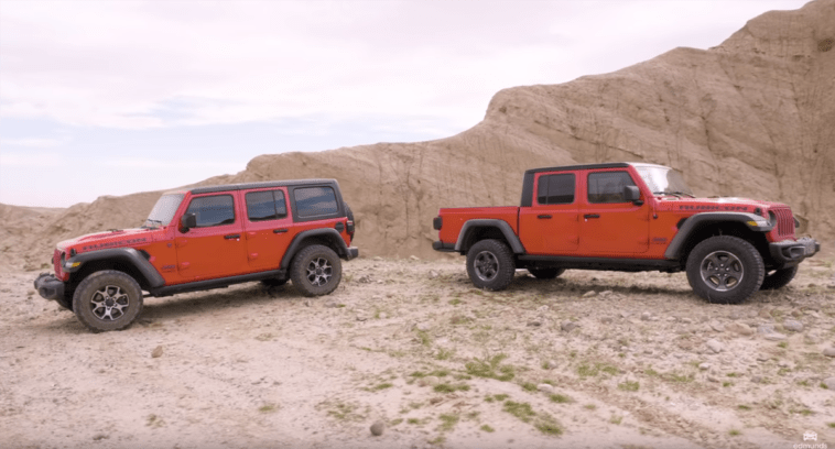 Jeep Gladiator vs Wrangler confronto video
