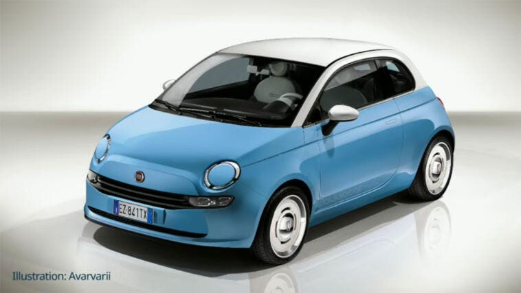 Nuova Fiat 500e render 2020