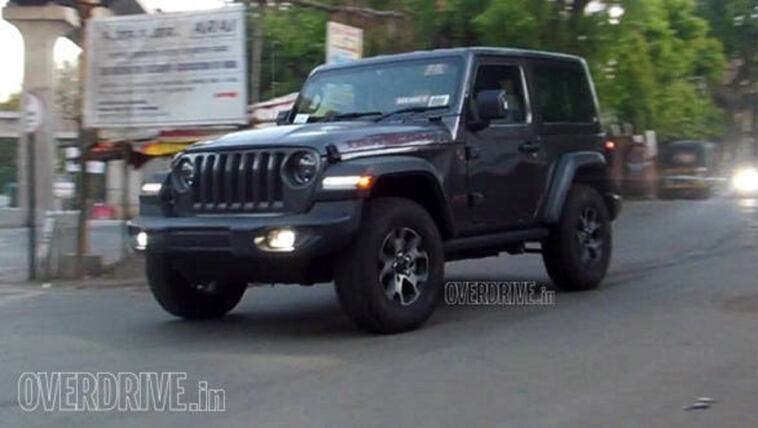 Nuova Jeep Wrangler foto spia India