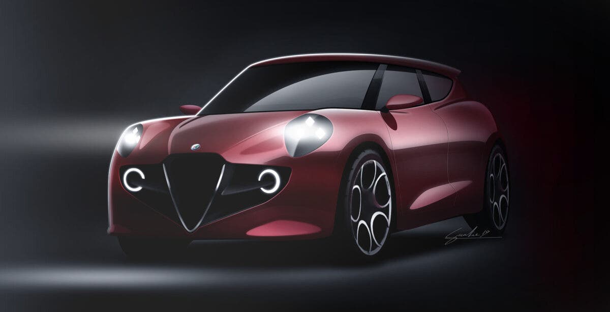 Nuova Alfa Mito Render Gianmarco Giacchina