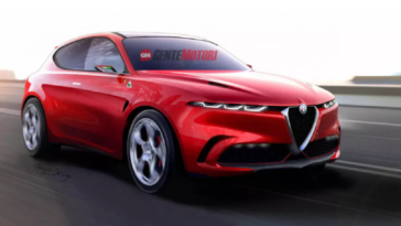 Alfa Romeo Tonale Quadrifoglio Rosso Render 2019
