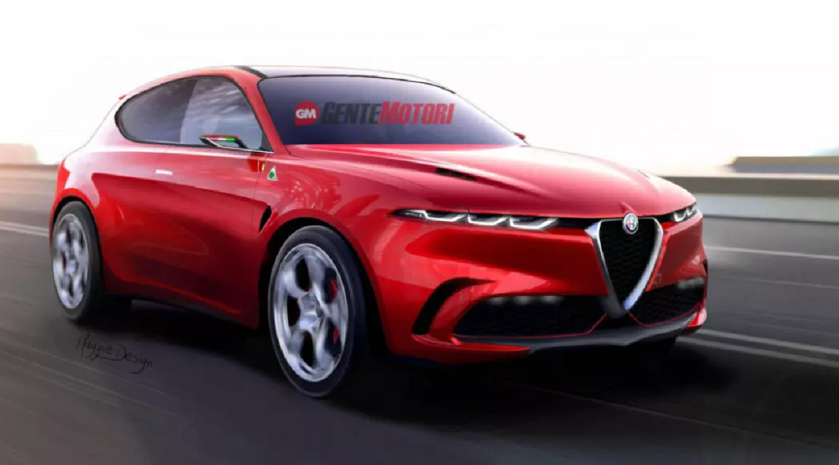 Alfa Romeo Tonale Quadrifoglio Rosso Render 2019