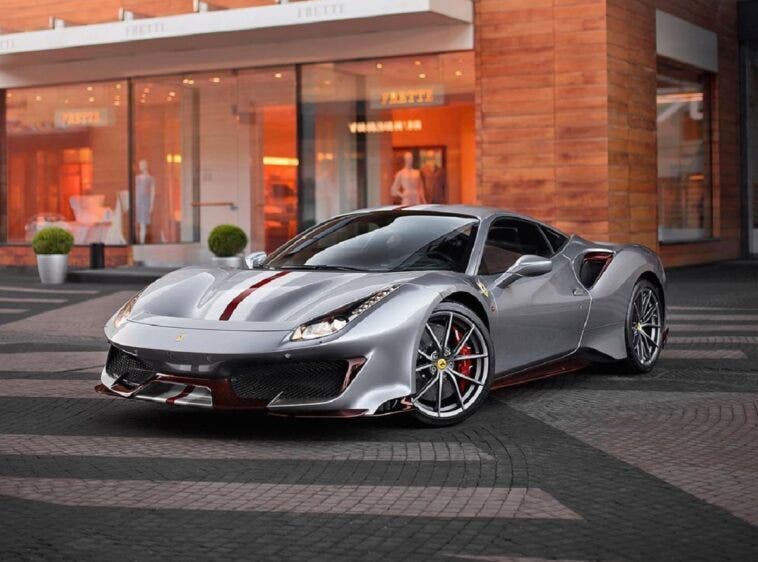 Ferrari 488 Pista argento