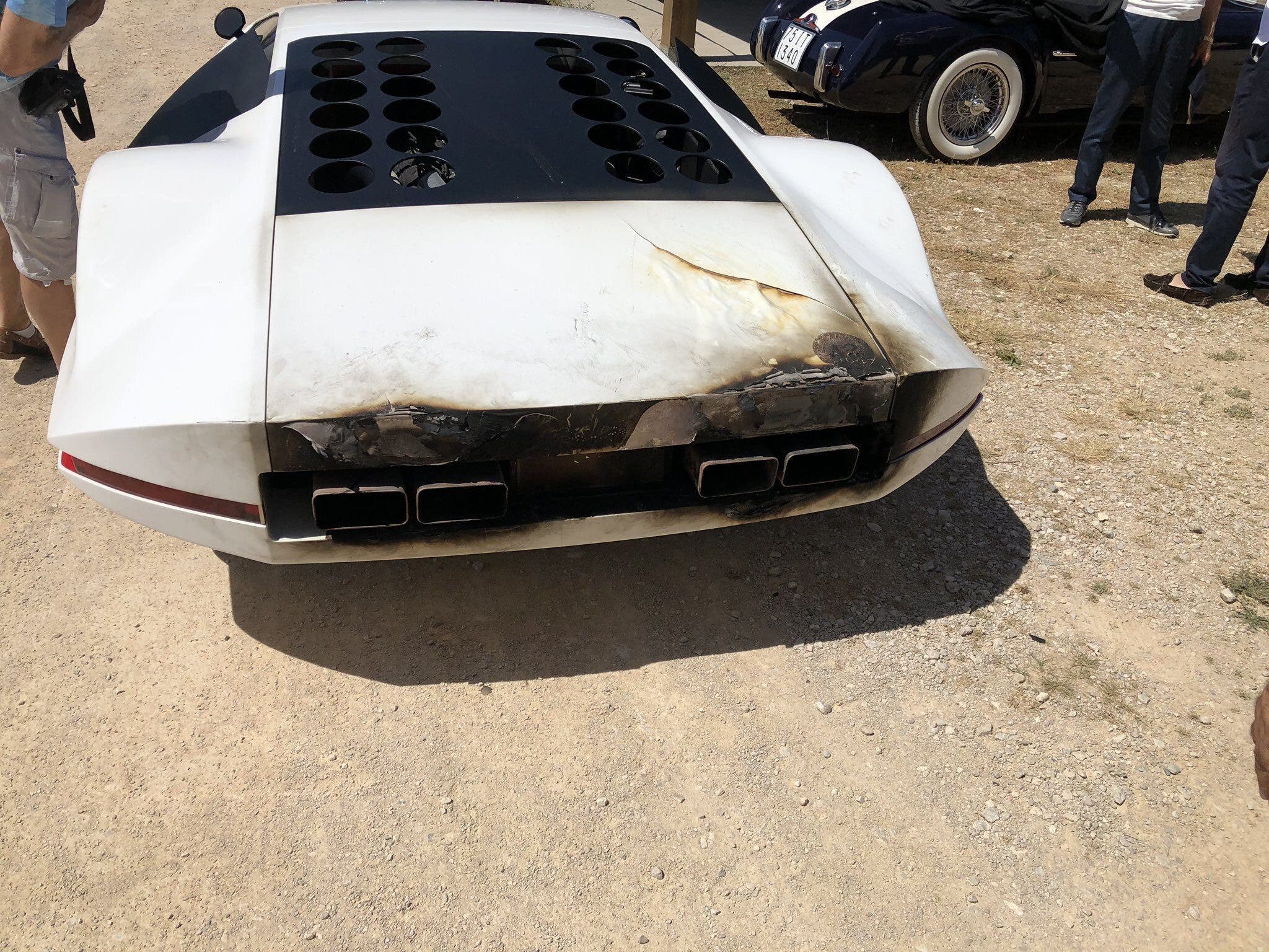 Ferrari Modulo prende fuoco