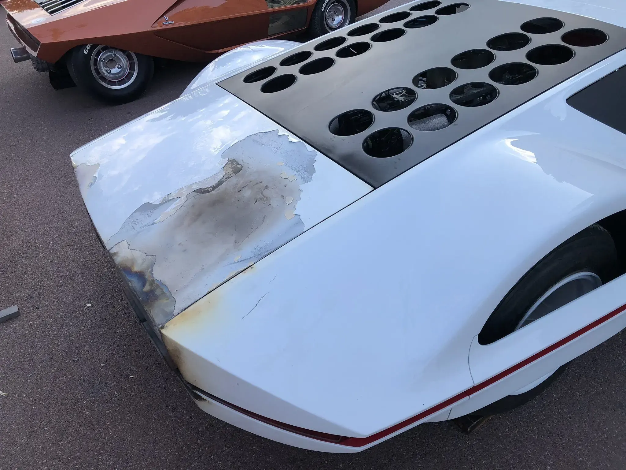 Ferrari Modulo prende fuoco
