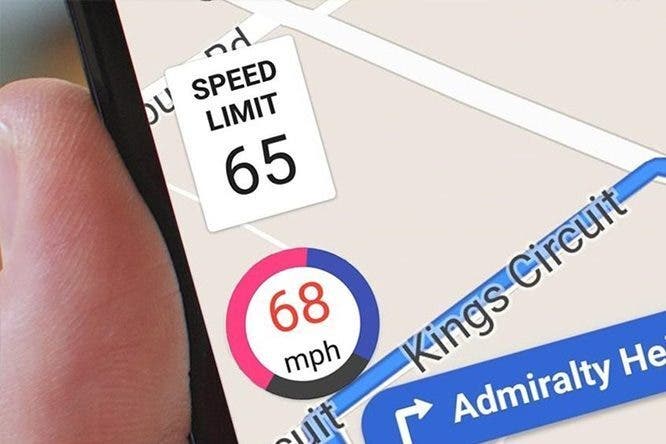 Google Maps tachimetro digitale