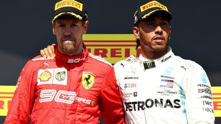 Sebastian Vettel e Lewis Hamilton