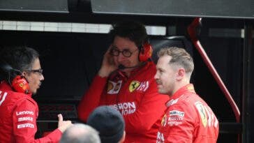 Mattia Binotto e Sebastian Vettel