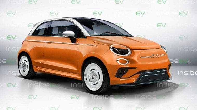 Nuova Fiat 500e render