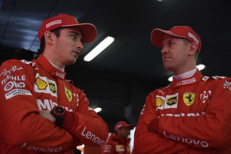 Gran Premio di Gran Bretagna Leclerc Vettel