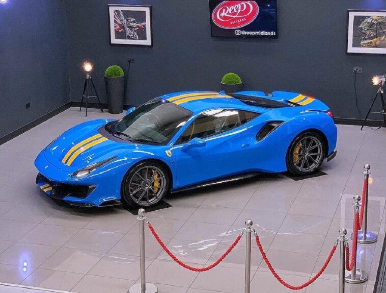 Ferrari 488 Pista Azzurro Dino