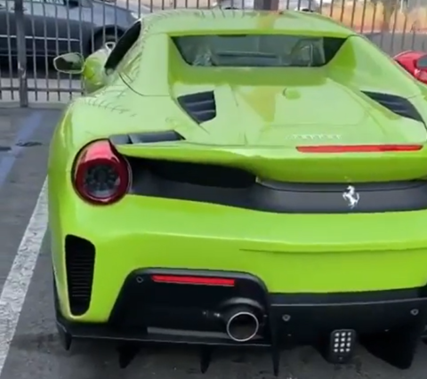 Ferrari 488 Pista Spider Verde Germoglio