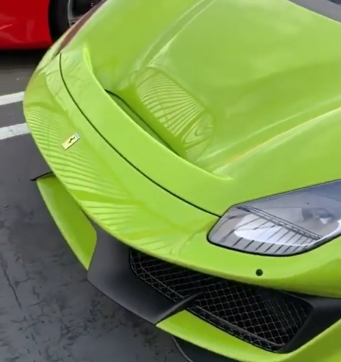 Ferrari 488 Pista Spider Verde Germoglio