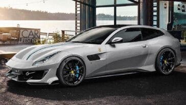 Ferrari 488 Pista shooting brake render