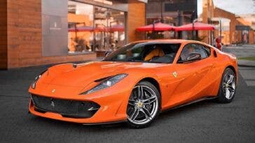 Ferrari 812 Superfast Rosso Dino render