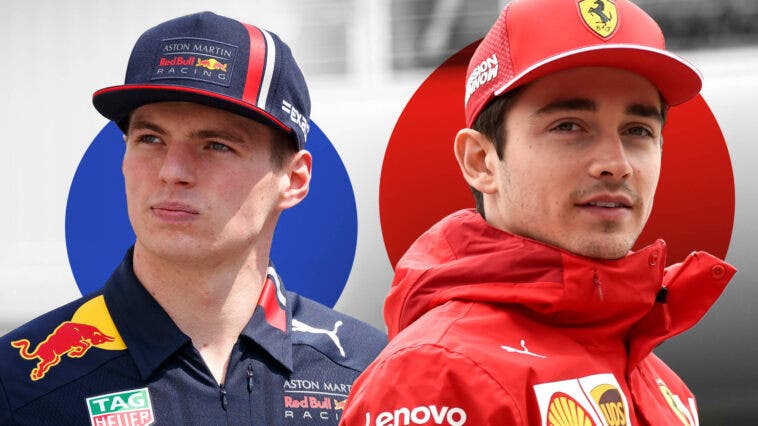 Leclerc e Verstappen