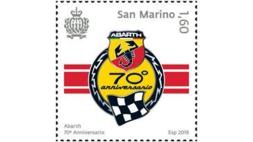 Abarth 70° anniversario francobollo