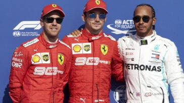 Charles Leclerc Sebastian Vettel Lewis Hamilton