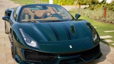 Ferrari 488 Pista Spider Verde British