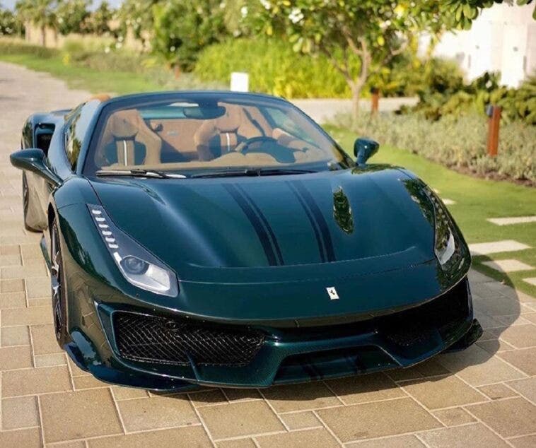 Ferrari 488 Pista Spider Verde British